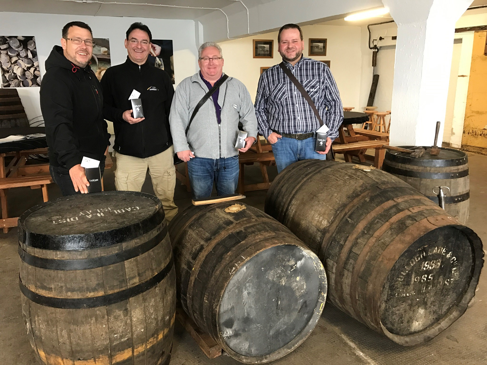 Malts&Smoke Team bei Caol Ila