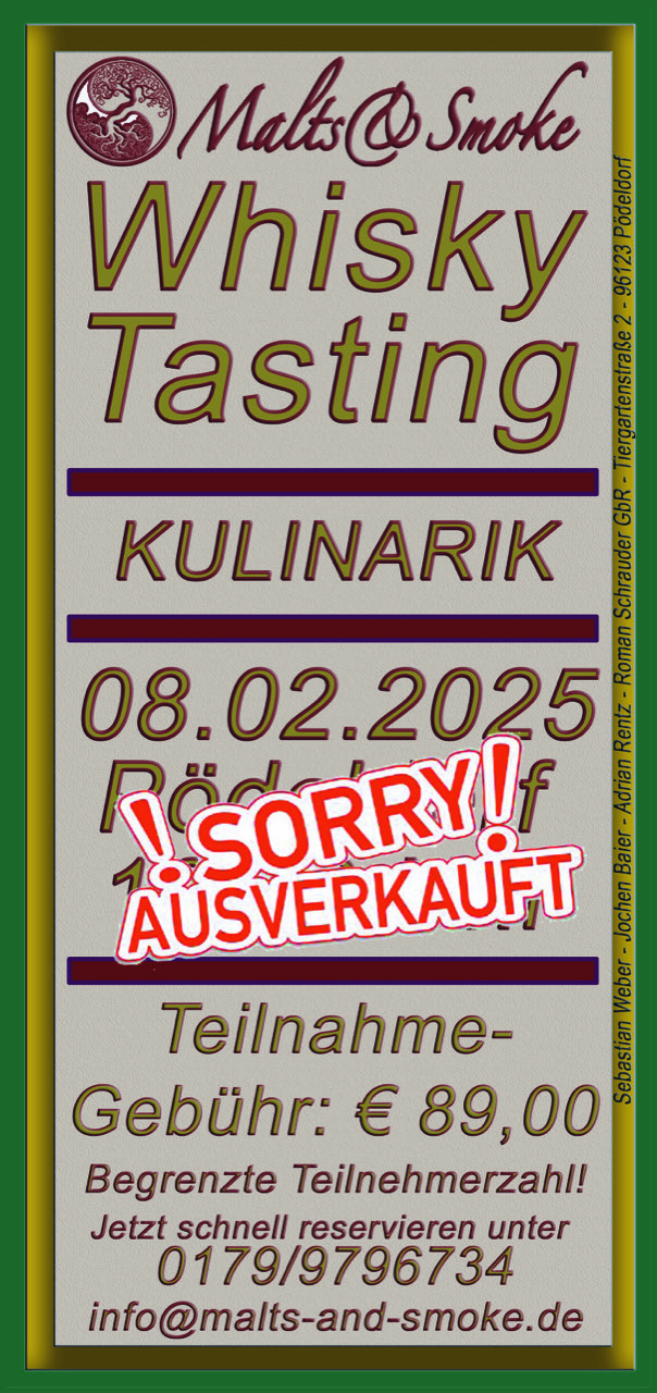 Flyer Whisky-Tasting 08.02.2025