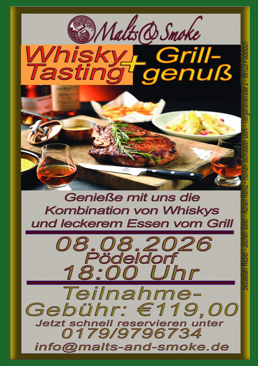 Flyer Whisky-Tasting 08.08.2026
