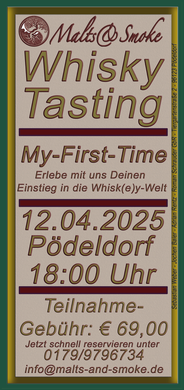 Flyer Whisky-Tasting 12.04.2025