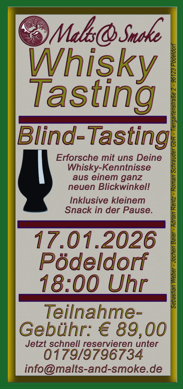Flyer Whisky-Tasting 17.01.2026