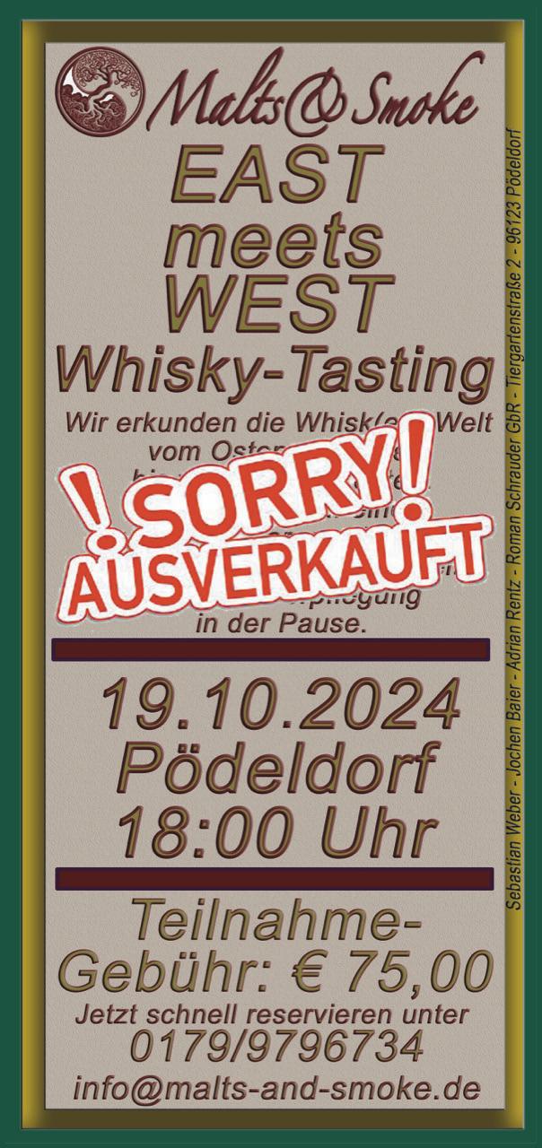 Flyer Whisky-Tasting 19.10.2024